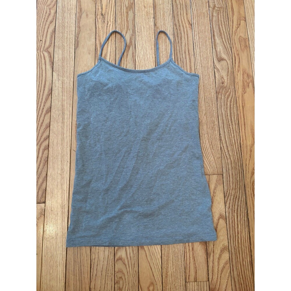 Tank top spaghetti strap heathered gray layering basic teens juniors essentials